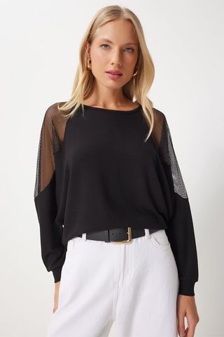 Blouse regular - Noir
