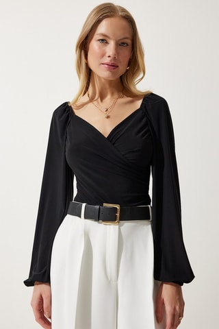 Blouse regular - Noir