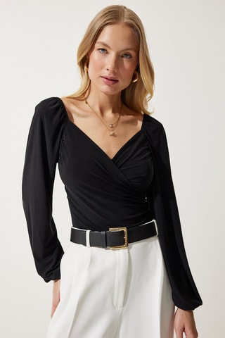 Blouse regular - Noir