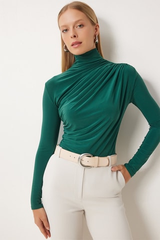 Blouse slim - Vert