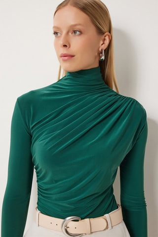 Blouse slim - Vert