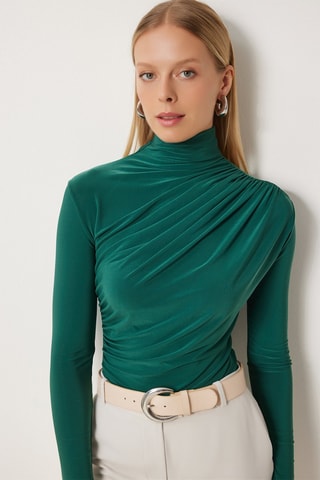 Blouse slim - Vert