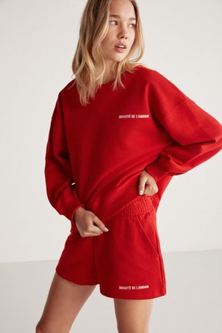 Sweat oversize - Rouge
