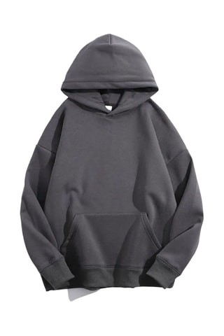 Sweat regular à capuche - Gris