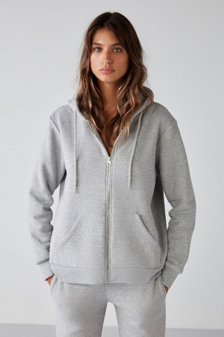 Sweat relaxed - Gris clair chiné