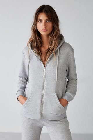 Sweat relaxed - Gris clair chiné