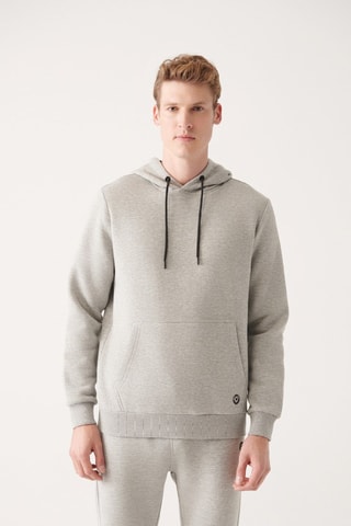 Sweat regular à capuche - Gris