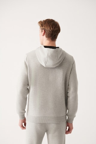 Sweat regular à capuche - Gris