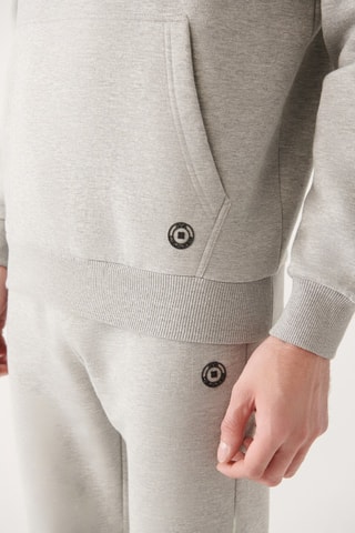 Sweat regular à capuche - Gris