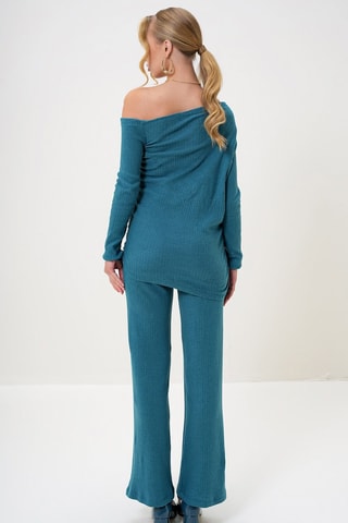 Blouse et pantalon - Bleu canard