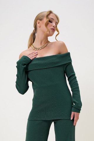 Blouse et pantalon - Vert foncé