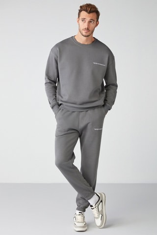 Sweat regular et pantalon de survêtement - Gris