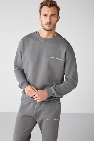 Sweat regular et pantalon de survêtement - Gris