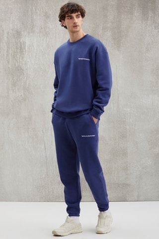 Sweat regular et pantalon de survêtement - Bleu