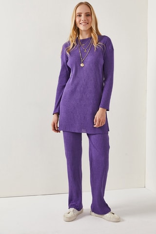 Pull et pantalon regular - Violet