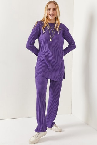 Pull et pantalon regular - Violet