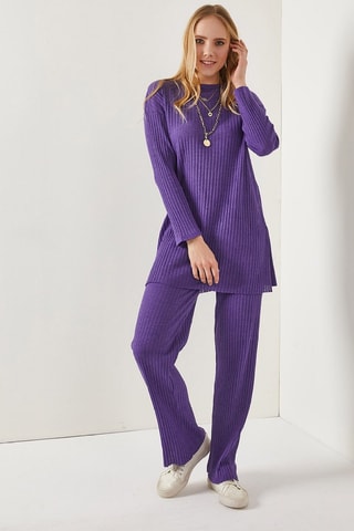 Pull et pantalon regular - Violet