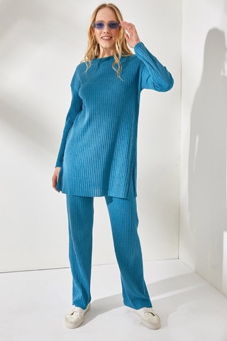 Pull et pantalon regular - Indigo