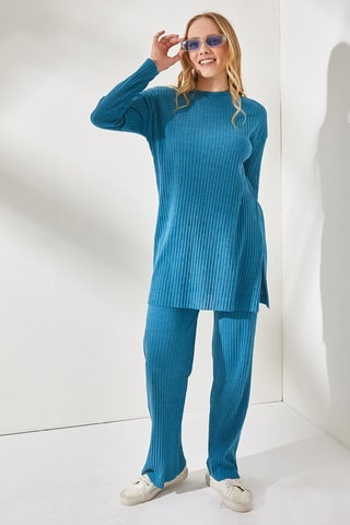 Pull et pantalon regular - Indigo