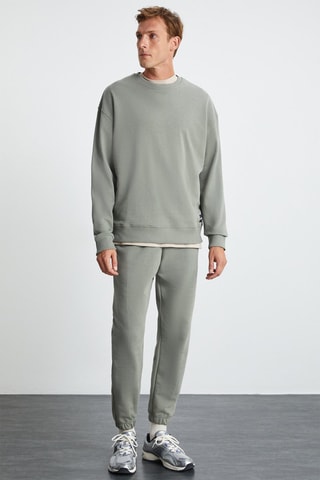 Sweat relaxed et pantalon de survêtement - Vert sauge