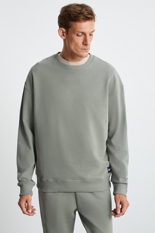 Sweat relaxed et pantalon de survêtement - Vert sauge