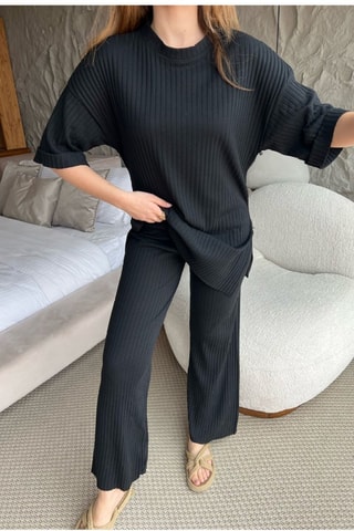 T-shirt et pantalon - Noir