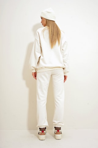 Sweat et pantalon regular - Ecru