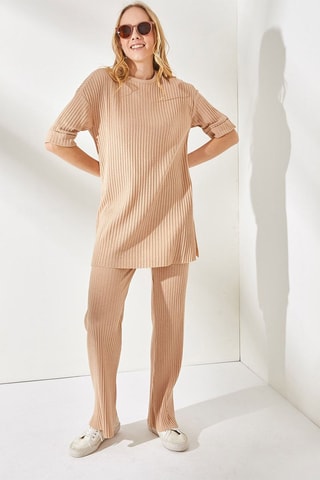 Tunique et pantalon - Beige