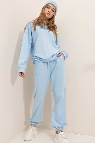 Sweat regular et pantalon de survêtement - Bleu clair