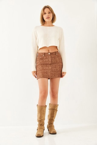 Minijupe - Marron