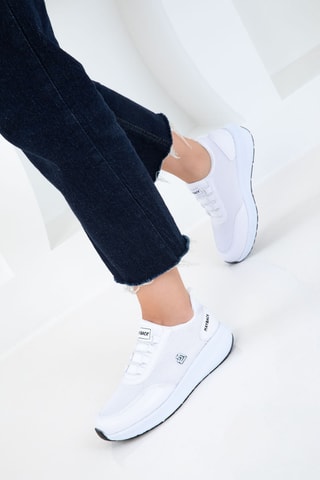 Baskets plateformes - Blanc