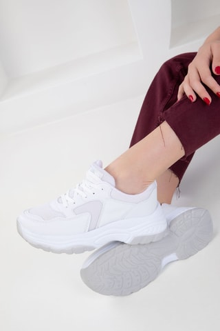 Baskets plateformes - Blanc