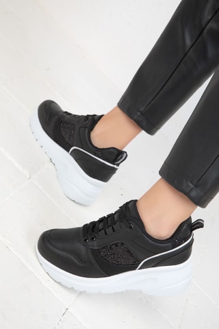 Baskets compensées - Noir