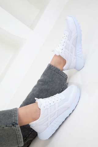 Baskets plateformes - Blanc