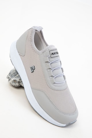 Baskets plateformes - Gris clair