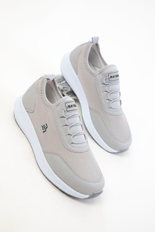 Baskets plateformes - Gris clair