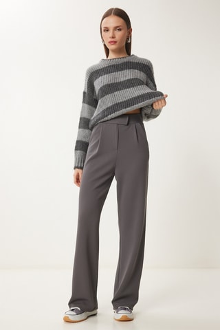 Pantalon regular - Anthracite