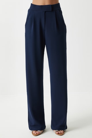 Pantalon regular - Bleu marine