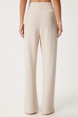 Pantalon regular - Ecru