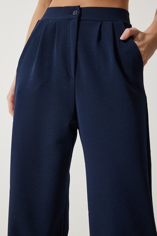 Pantalon palazzo - Bleu marine