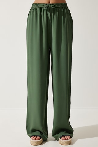 Pantalon palazzo - Kaki