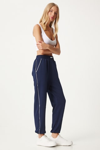 Pantalon regular - Bleu marine