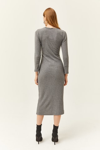 Robe fourreau - Gris