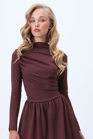 Robe patineuse - Marron