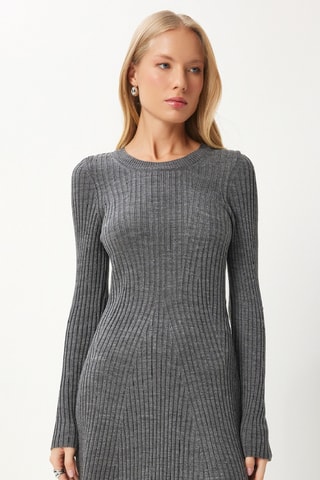 Robe pull - Gris foncé