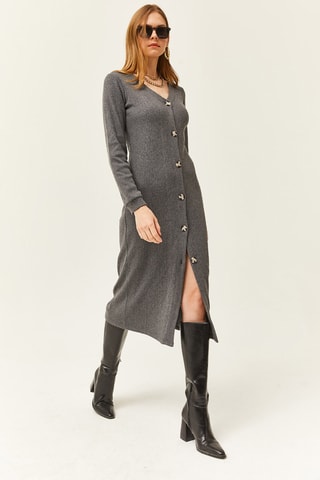 Robe pull - Gris foncé