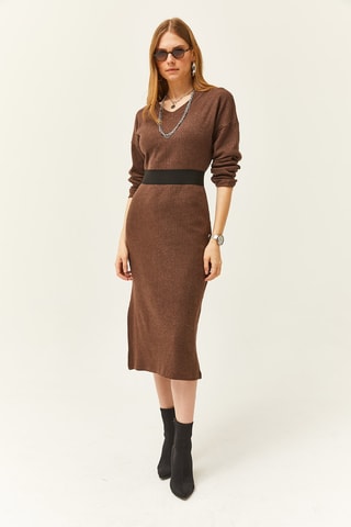 Robe pull - Marron