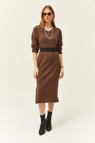 Robe pull - Marron