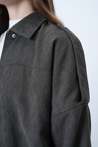 Veste en velours - Kaki