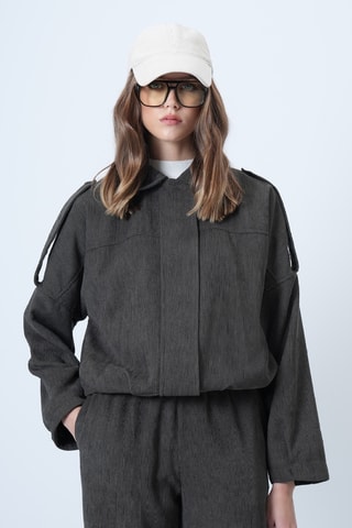 Veste en velours - Kaki